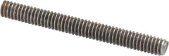 Value Collection - #8-32 1-1/2" OAL Fully Threaded Stud - Stainless Steel, Plain Finish - Apex Tool & Supply