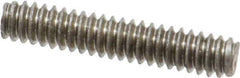 Value Collection - #10-24 1" OAL Fully Threaded Stud - Stainless Steel, Plain Finish - Apex Tool & Supply