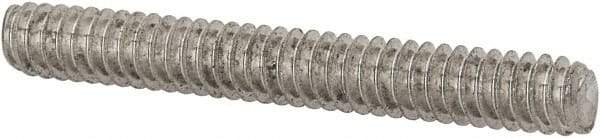 Value Collection - #10-24 1-1/2" OAL Fully Threaded Stud - Stainless Steel, Plain Finish - Apex Tool & Supply