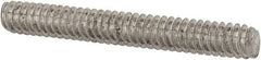 Value Collection - #10-24 1-1/2" OAL Fully Threaded Stud - Stainless Steel, Plain Finish - Apex Tool & Supply
