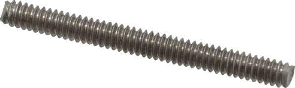 Value Collection - #10-24 2" OAL Fully Threaded Stud - Stainless Steel, Plain Finish - Apex Tool & Supply