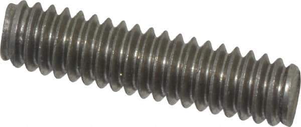 Value Collection - 1/4-20 1" OAL Fully Threaded Stud - Stainless Steel, Plain Finish - Apex Tool & Supply