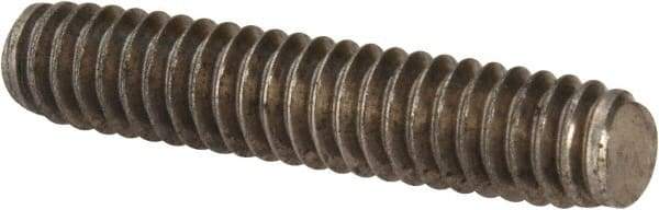Value Collection - 1/4-20 1-1/4" OAL Fully Threaded Stud - Stainless Steel, Plain Finish - Apex Tool & Supply