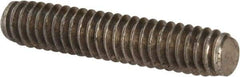 Value Collection - 1/4-20 1-1/4" OAL Fully Threaded Stud - Stainless Steel, Plain Finish - Apex Tool & Supply