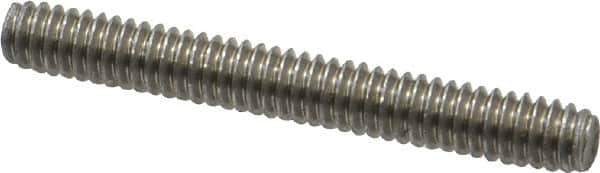 Value Collection - 1/4-20 2" OAL Fully Threaded Stud - Stainless Steel, Plain Finish - Apex Tool & Supply