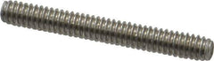 Value Collection - 1/4-20 2" OAL Fully Threaded Stud - Stainless Steel, Plain Finish - Apex Tool & Supply