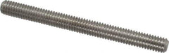 Value Collection - 3/8-16 4" OAL Fully Threaded Stud - Stainless Steel, Plain Finish - Apex Tool & Supply
