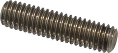 Value Collection - 3/8-16 1-1/2" OAL Fully Threaded Stud - Stainless Steel, Plain Finish - Apex Tool & Supply