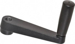 Value Collection - 1.26" Hub Diam x 0.87" Hub Height Crank Handle - 5/8" Round Bore, Aluminum Black Powder Crank Body - Apex Tool & Supply