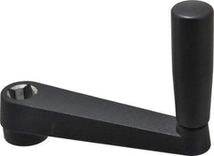 Value Collection - 1.26" Hub Diam x 0.87" Hub Height Crank Handle - 5/8" Square Bore, Aluminum Black Powder Crank Body - Apex Tool & Supply