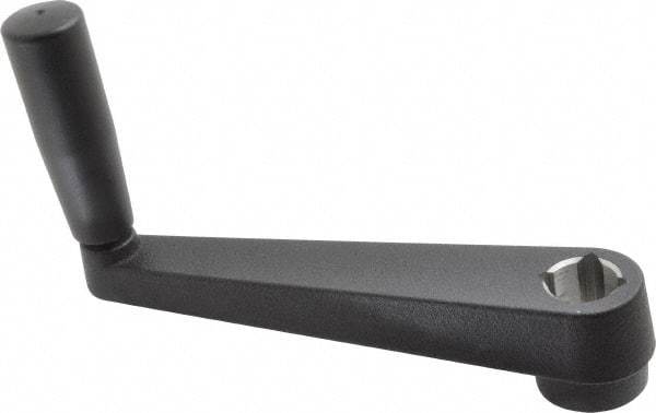Value Collection - 1.4" Hub Diam x 1.02" Hub Height Crank Handle - 3/4" Square Bore, Aluminum Black Powder Crank Body - Apex Tool & Supply