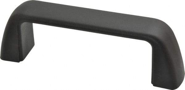 J.W. Winco - 4.33" Center to Center, Black Matte Finish Plastic Pull Handle - 1.57" High - Apex Tool & Supply