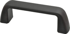 J.W. Winco - 4.33" Center to Center, Black Matte Finish Plastic Pull Handle - 1.57" High - Apex Tool & Supply