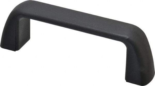 J.W. Winco - 4.61" Center to Center, Black Matte Finish Plastic Pull Handle - 1.57" High - Apex Tool & Supply