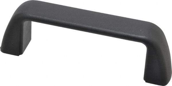 J.W. Winco - 117mm Center to Center, Black Matte Finish Plastic Pull Handle - 32mm Long, 40mm High - Apex Tool & Supply