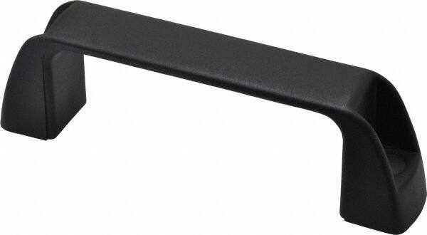 J.W. Winco - 4.61" Center to Center, Black Matte Finish Plastic Pull Handle - 1.34" Long, 1.61" High - Apex Tool & Supply
