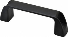 J.W. Winco - 4.61" Center to Center, Black Matte Finish Plastic Pull Handle - 1.34" Long, 1.61" High - Apex Tool & Supply