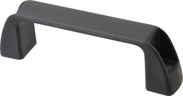 J.W. Winco - 5.2" Center to Center, Black Matte Finish Plastic Pull Handle - 1.46" Long, 1.77" High - Apex Tool & Supply