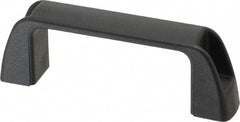 J.W. Winco - 95.5mm Center to Center, Black Matte Finish Plastic Pull Handle - 30mm Long, 36mm High - Apex Tool & Supply