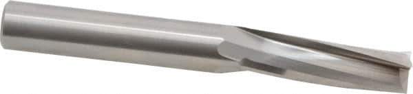 Onsrud - 1/2" Cutting Diam x 1-5/8" Length of Cut, 3 Flute, Upcut Spiral Router Bit - Uncoated, Right Hand Cut, Solid Carbide, 4" OAL x 1/2" Shank Diam, Three Edge, 10° Helix Angle - Apex Tool & Supply