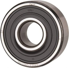 SKF - 15mm Bore Diam, 42mm OD, Double Seal Self Aligning Radial Ball Bearing - 17mm Wide, 2 Rows, Round Bore, 652 Lb Static Capacity, 2,680 Lb Dynamic Capacity - Apex Tool & Supply