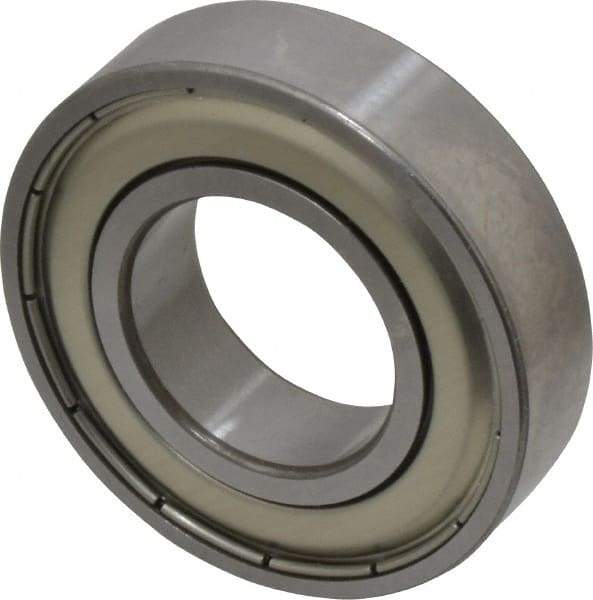 SKF - 1" Bore Diam, 2" OD, Double Shield Deep Groove Radial Ball Bearing - 1/2" Wide, 1 Row, Round Bore, 1,350 Lb Static Capacity, 2,270 Lb Dynamic Capacity - Apex Tool & Supply