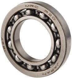 SKF - 1-1/4" Bore Diam, 2-1/4" OD, Open Deep Groove Radial Ball Bearing - 3/8" Wide, 1 Row, Round Bore, 2,090 Lb Static Capacity, 3,150 Lb Dynamic Capacity - Apex Tool & Supply