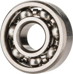 SKF - 3/16" Bore Diam, 1/2" OD, Open Deep Groove Radial Ball Bearing - 5/32" Wide, 1 Row, Round Bore, 110 Lb Static Capacity, 215 Lb Dynamic Capacity - Apex Tool & Supply