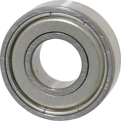 SKF - 3/8" Bore Diam, 7/8" OD, Double Shield Deep Groove Radial Ball Bearing - 9/32" Wide, 1 Row, Round Bore, 301 Lb Static Capacity, 746 Lb Dynamic Capacity - Apex Tool & Supply
