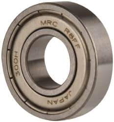 SKF - 1/2" Bore Diam, 1-1/8" OD, Double Shield Deep Groove Radial Ball Bearing - 5/16" Wide, 1 Row, Round Bore, 540 Lb Static Capacity, 1,140 Lb Dynamic Capacity - Apex Tool & Supply