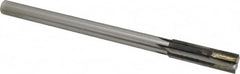 Made in USA - 0.5971 to 0.628" Diam, 9/16" Diam Shank, 2-1/4" Flute, Semi Finish Semi Ground Chucking Reamer - Apex Tool & Supply