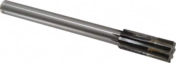 Made in USA - 1.0661 to 1.128" Diam, 7/8" Diam Shank, 2-7/8" Flute, Semi Finish Semi Ground Chucking Reamer - Apex Tool & Supply