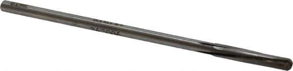 Made in USA - 3/16" Carbide-Tipped 4 Flute Chucking Reamer - Spiral Flute, 11/64" Straight Shank, 1-1/8" Flute Length, 4-1/2" OAL - Apex Tool & Supply