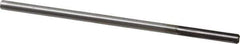 Made in USA - 1/4" Carbide-Tipped 4 Flute Chucking Reamer - Straight Flute, 1-1/2" Straight Shank, 1-1/2" Flute Length, 6" OAL - Apex Tool & Supply