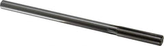 Made in USA - 1/2" Carbide-Tipped 6 Flute Chucking Reamer - Straight Flute, 2" Straight Shank, 2" Flute Length, 8" OAL - Apex Tool & Supply