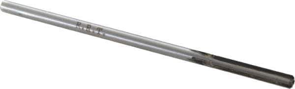 Made in USA - 0.1865" Carbide-Tipped 4 Flute Chucking Reamer - Straight Flute, 1-1/8" Straight Shank, 1-1/8" Flute Length, 4-1/2" OAL - Apex Tool & Supply