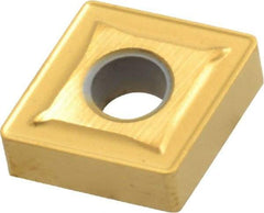 Interstate - CNMG432 Grade TCN55 Carbide Turning Insert - TiN Finish, 80° Diamond, 1/2" Inscr Circle, 3/16" Thick, 1/32" Corner Radius - Apex Tool & Supply