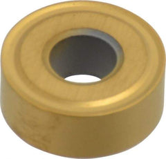 Interstate - RNMG43 Grade TCN55 Carbide Turning Insert - TiN Finish, Round, 1/2" Inscr Circle, 3/16" Thick - Apex Tool & Supply