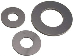 Made in USA - 5/8" Screw, Grade Gray PVC Standard Flat Washer - 0.687" ID x 1-1/2" OD, 1/8" Thick, Plain Finish - Apex Tool & Supply