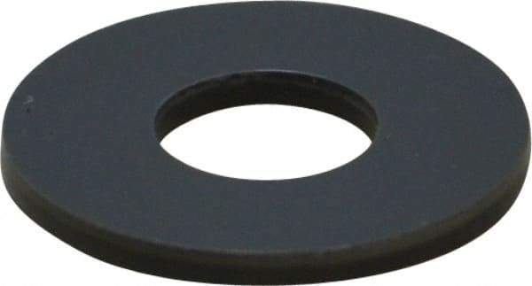 Made in USA - 1/4" Screw, Grade Gray PVC Standard Flat Washer - 0.312" ID x 3/4" OD, 0.062" Thick, Plain Finish - Apex Tool & Supply