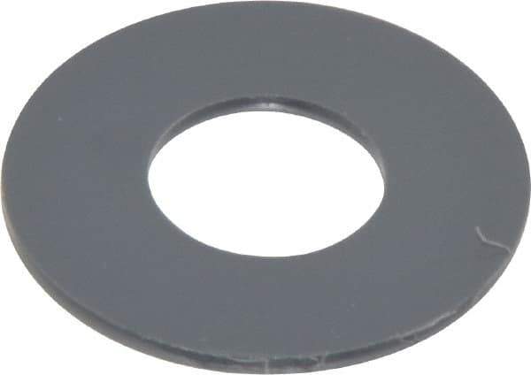 Made in USA - 1/2" Screw, Grade Gray PVC Standard Flat Washer - 0.562" ID x 1-1/4" OD, 0.062" Thick, Plain Finish - Apex Tool & Supply