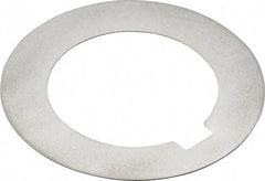 Made in USA - 0.078" Long x 3/16" Wide Notch, 0.01" Thick Internal Notched Washer - 301-304 Stainless Steel, 7/8" ID, 1-3/8" OD - Apex Tool & Supply