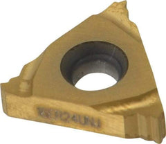 Seco - 16ER External Right Hand 24 UNJ Laydown Threading Insert - Grade CP500, TiAlN/TiN Coated Carbide - Apex Tool & Supply
