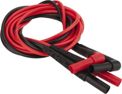 Fluke - Red/Black Electrical Test Equipment Leads - Use with Test Probes - Apex Tool & Supply