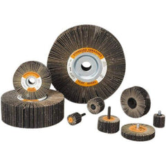 Standard Abrasives - 6 Inch Diameter, 40 Grit Aluminum Oxide Unmounted Flap Wheel - 1 Inch Hole, 2 Inch Wide, Coated, Coarse Grade, 6,200 Max RPM - Apex Tool & Supply
