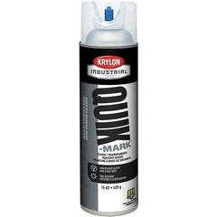 Krylon - 20 fl oz Clear Marking Paint - 50 to 60 Sq Ft Coverage, Solvent-Based Formula - Apex Tool & Supply