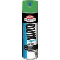 Krylon - 20 fl oz Green Marking Paint - 50 to 60 Sq Ft Coverage, Water-Based Formula - Apex Tool & Supply