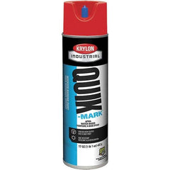 Krylon - 20 fl oz Red Marking Paint - 50 to 60 Sq Ft Coverage, Water-Based Formula - Apex Tool & Supply