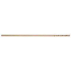 #10 2-7/16″ Flute Length 135° Cobalt Aircraft Extension Drill Straw Finish, 0.1935″ Diam Straight-Cylindrical Shank, Split Point, Self-Centering, Series 688