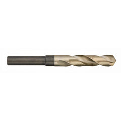 Titan USA - 1" 135° 1/2" Shank Uncoated Cobalt Silver & Deming Reduced Shank Drill Bit - Exact Industrial Supply